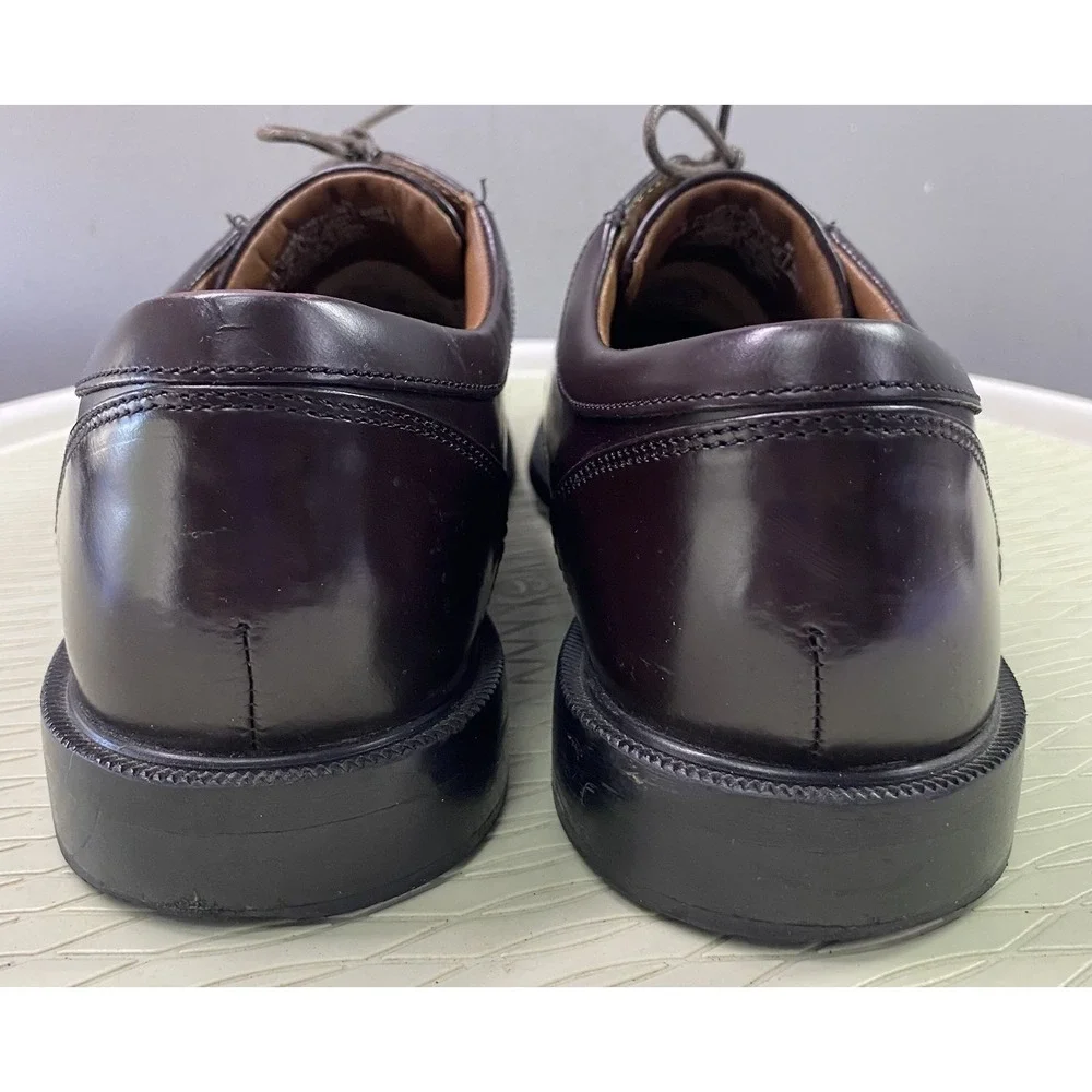 Rockport Men's Fair Oak Bike Toe Leather Oxfords Dress shoes Brown Mahogany 8.5M